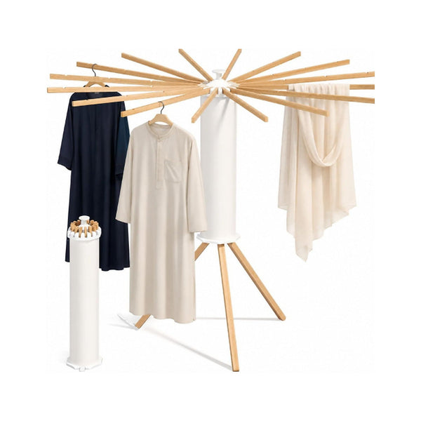 Umbrella-Style Clothes Drying Stand | Laundry Airer – source-faithful white-background product photo, 2000 x 2000 pixels