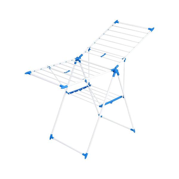 Blue Clothes Drying Stand | Freestanding Laundry Rack — original product on white background, 2000-pixel gallery image