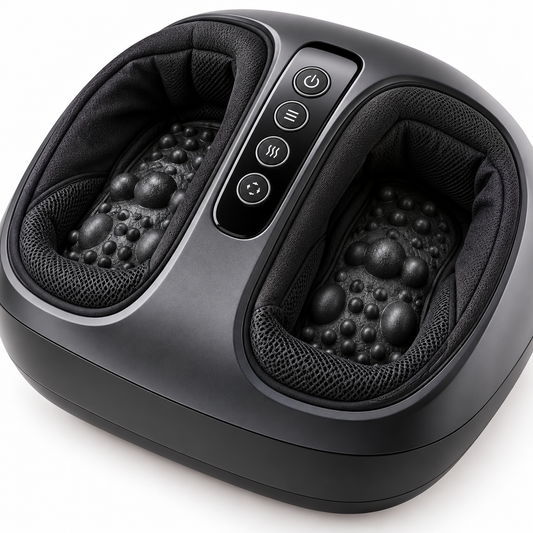 AI-generated illustration 1 of a foot massager; design not verified against supplier item