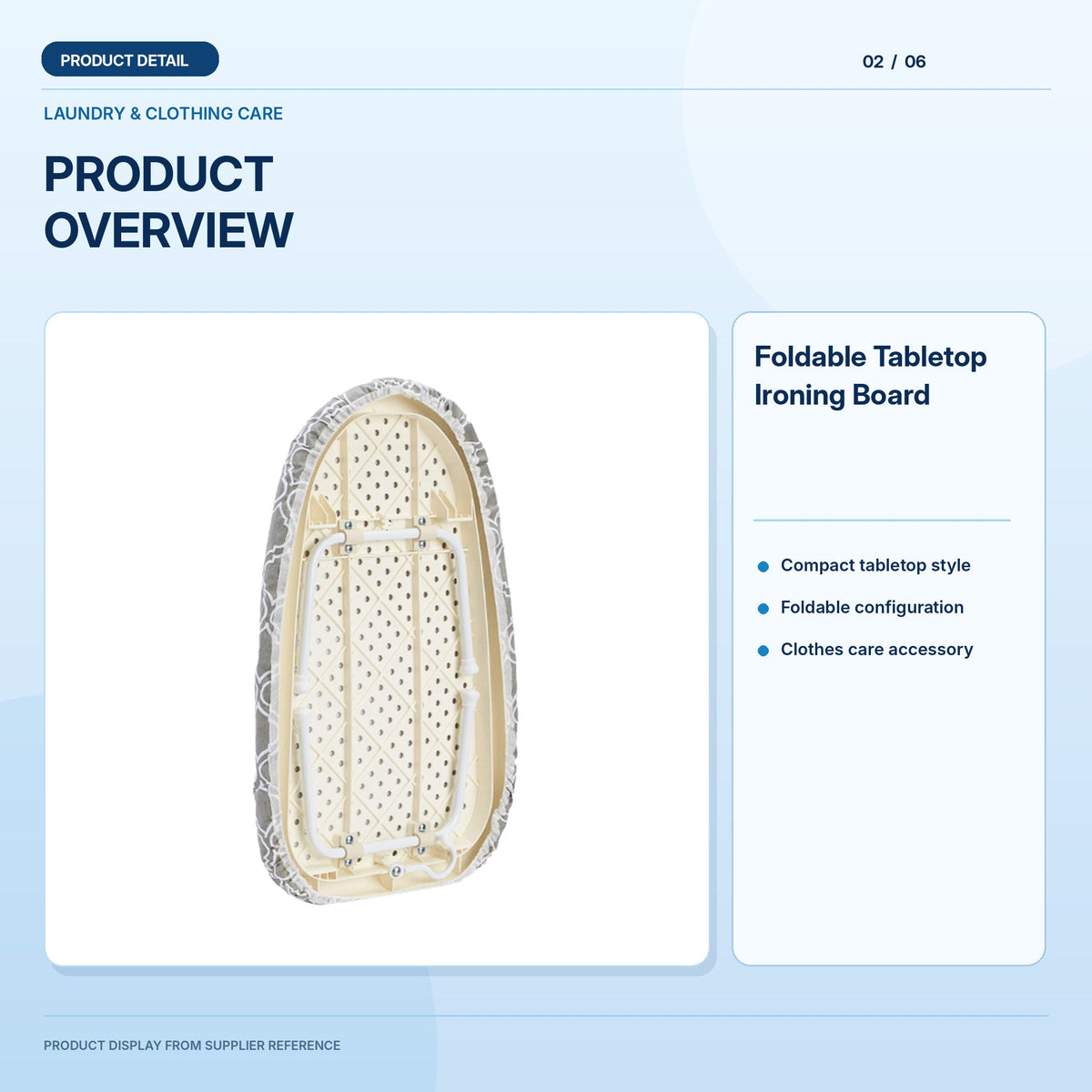 Foldable Tabletop Ironing Board feature image 2 based on source photograph