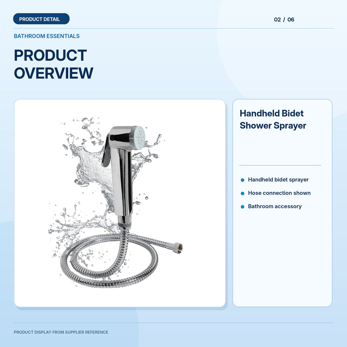 Handheld Bidet Shower Sprayer source-faithful product detail panel 2