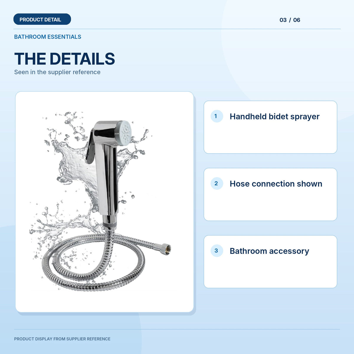Handheld Bidet Shower Sprayer source-faithful product detail panel 3