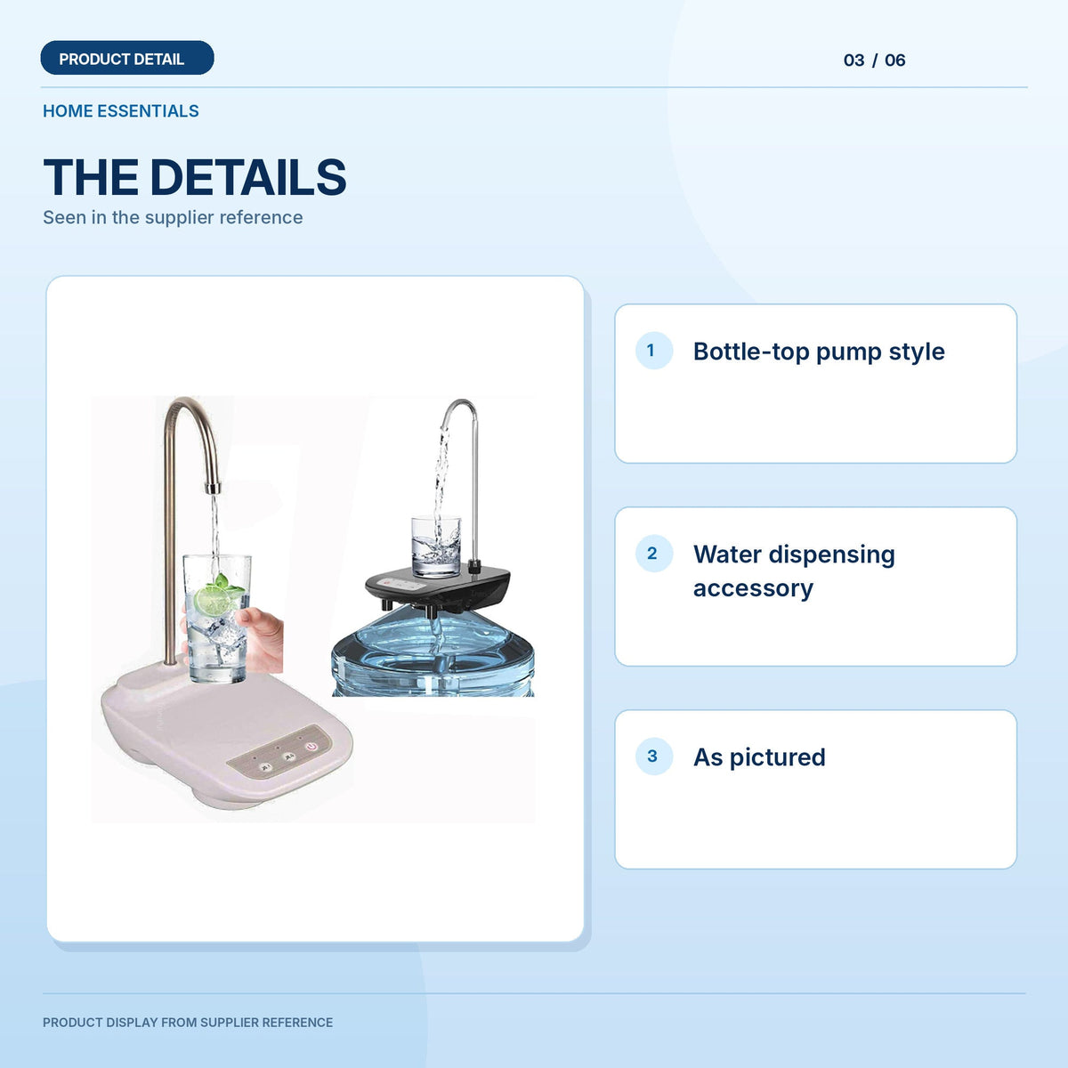 Water Dispenser Pump reference product detail card 3